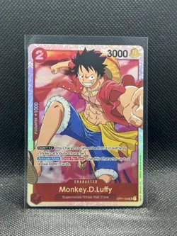 Monkey.D.Luffy One Piece Card TCG Romance Dawn OP01-024 SR English PRB-01 - Image 1