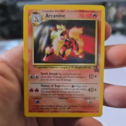 Arcanine Black Star Promo ##6 WOTC Exclusive Non-Holo pokemon card - Image 1
