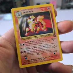 Arcanine Black Star Promo ##6 WOTC Exclusive Non-Holo pokemon card - Image 2