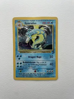 Gyarados 7/130 Holo Pokemon Card Base Set 2 Unlimited Holo Rare - Image 1