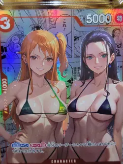 NAMI & NICO ROBIN One Piece Waifu Goddess CUSTOM CARD NM - Image 2