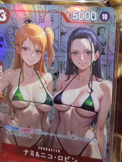 NAMI & NICO ROBIN One Piece Waifu Goddess CUSTOM CARD NM - Image 3