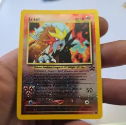 Entei Holo - Black Star Promo Card #34 - Swirl pokemon card - Image 2