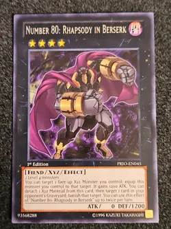 LP Rhapsody in Berserk PRIO-EN045 - Primal Origin - Yugioh Card 1st Ed - Image 1
