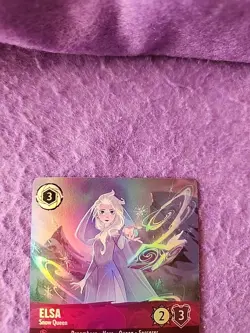 Disney Lorcana Fabled Elsa Snow Queen Enchanted Card 210/204 Frozen - Image 2