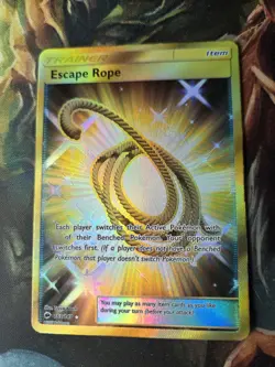 Escape Rope - 163/147 - Pokemon Burning Shadows Sun & Moon Secret Rare Card - Image 2
