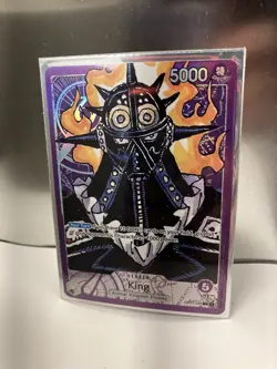 One Piece CCG King Leader Card Parallel Alt Art OP01-091 Romance Dawn English - Image 1