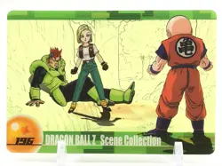 Android 18 DRAGON BALL Gumi Card TCG MORINAGA Vintage Japan very rare No.196 - Image 1