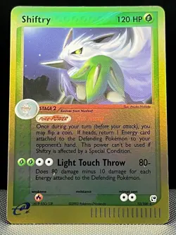 🌿 Shiftry 12/100 Reverse Holo Rare - EX Sandstorm Pokemon Card - NM - Image 1