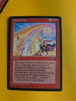 Pyrokinesis. Instant MTG card. Old Vintage. Alliances. 1996 - Image 2