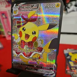 Pikachu Pop Pokemon Card VMAX ACG V Star Holo Cosplay - Image 3
