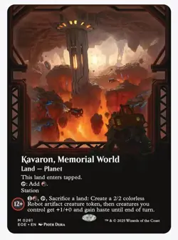 Kavaron, Memorial World (Borderless) Edge of Eternities Foil - Image 1