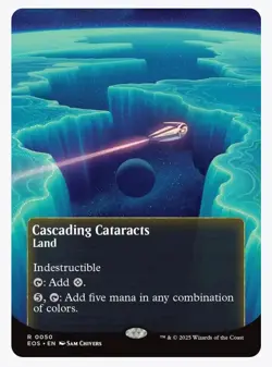 Cascading Cataracts (0050) (Borderless) #50 NM Edge of Eternities EOS Magic MTG - Image 1