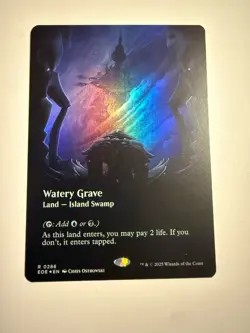 MTG Watery Grave FOIL (Borderless) 0286 Edge of Eternities | Magic The Gathering - Image 1
