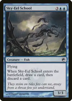 FOIL Sky-Eel School | MtG Magic Scars of Mirrodin | English | Near Mint - Image 1