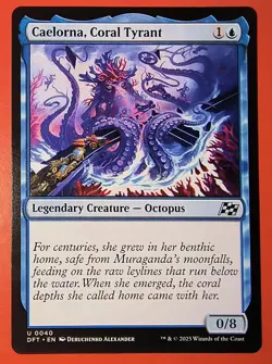 MTG, AETHERDRIFT: CAELORNA, CORAL TYRANT, REGULAR FINISH, UNCOMMON #0040 DFT. NM - Image 1