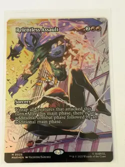 Relentless Assault Borderless Marvel Universe Foil 25 - Image 1