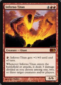 Inferno Titan - Magic 2012 (M12) #147/249 MTG Magic The Gathering - Image 1