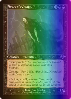 MTG Magic the Gathering Street Wraith (311/481) Dominaria Remastered NM FOIL - Image 1