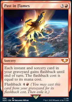 MTG Magic the Gathering Past in Flames (206/344) Warhammer 40,000 NM - Image 1