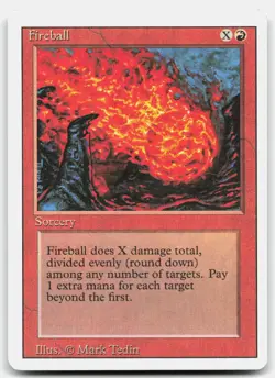 MTG Fireball C Revised Edition MP - Image 1