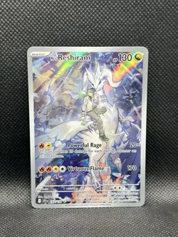 N’s Reshiram 167/159 ILLUSTRATION RARE HOLO Journey Together Sv09 Pokemon IR TCG - Image 3