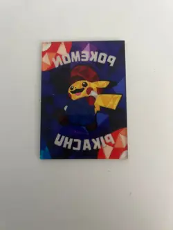 Pokemon EIF Origins 2.0 Mario Pikachu Stained Glass NM - Image 2