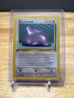 Pokemon TCG Metamorph (Ditto) 1st Edition French 18/62 Fossil Rare 1999 WOTC - Image 2