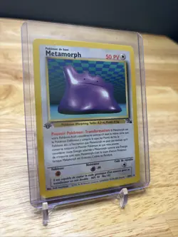 Pokemon TCG Metamorph (Ditto) 1st Edition French 18/62 Fossil Rare 1999 WOTC - Image 3