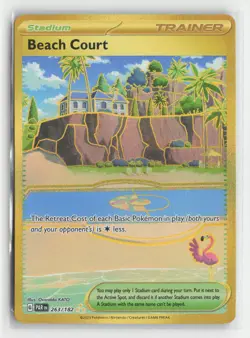 Pokemon Paradox Rift #263/182 Beach Court Hyper Rare - Image 1