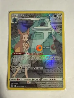 2022 Pokemon Sword and Shield Astral Radiance Trainer Gallery #TG11 Bronzong HOL - Image 1