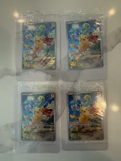Pokemon TCG Pikachu 027 Promo Holo Black Star Paldea Evolved, Sealed 4 Copies NM - Image 1