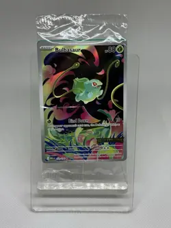 Pokemon TCG Mega Evolutions Bulbasaur Illustration Rare 133 Stamped Promo Sealed - Image 1