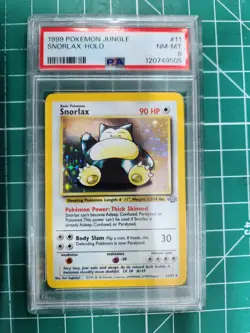 Snorlax - 11/64 PSA 8 Jungle Unlimited Holo Rare Pokemon - NM/MINT - Image 1