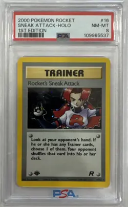 2000 Pokemon Rocket Sneak Attack Holo 1st Edtion 16/82 - Image 1