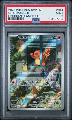 2023 POKEMON SVP EN-SV BLACK STAR PROMO #044 CHARMANDER PSA 9 - Image 1