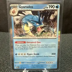 Gyarados #130/165 SV: Scarlet & Violet 151 Holo Rare Pokemon TCG NM/M - Image 1