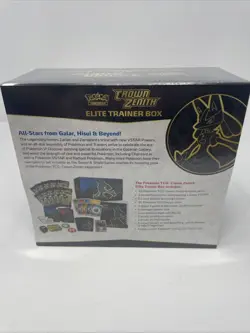 Pokemon TCG Sword & Shield Crown Zenith ETB Elite Trainer Box Factory Sealed - Image 3
