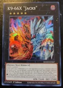 K9-66X "Jacks" DOOD-EN047 1st Edition Super Rare Doom Of Dimensions Yu-Gi-Oh! - Image 1