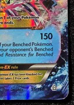 Primal Kyogre-EX MEGA (55/160) - Primal Clash, Holo Rare Pokemon Card [TRISS] - Image 3