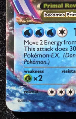 Primal Kyogre-EX MEGA (55/160) - Primal Clash, Holo Rare Pokemon Card [TRISS] - Image 4