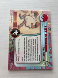 2000 Pokemon Topps Chrome Series 1 - PRIMEAPE - Foil SPECTRA Holo Card #57 RARE - Image 2