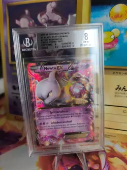 Pokemon Card Mewtu Mewtwo Black Star Promo German XY Triple Holo BGS Beckett 8 - Image 1