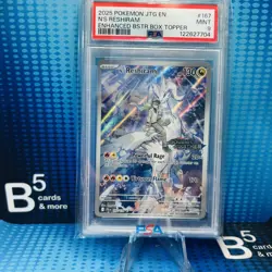 Pokemon TCG N's Reshiram Stamped Promo Holo Card 167/159 SV09 PSA 9 - Image 1