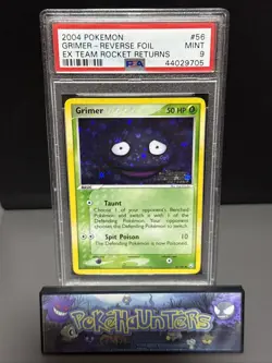 Pokemon Card Grimer 56/109 Ex Team Rocket Returns Reverse Holo PSA 9 MINT - Image 1