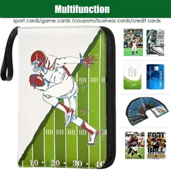 900 Football Card Binder for Trading Cards, Fit 900 Cards with 50 Sleeves 9-P... - Image 3