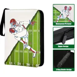 900 Football Card Binder for Trading Cards, Fit 900 Cards with 50 Sleeves 9-P... - Image 5