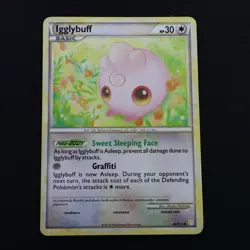 Igglybuff Uncommon 44/123 HGSS Base Set English NM Pokemon TCG Card - Image 1