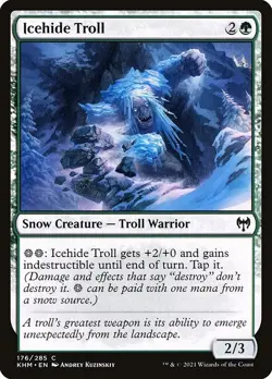 (1x FOIL) ICEHIDE TROLL - Kaldheim - MTG Magic the Gathering Card - Image 1