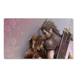 Final Fantasy Playmat Zack Fair Aerith Gainsborough TCG CCG Pad FF Card Game Mat - Image 1